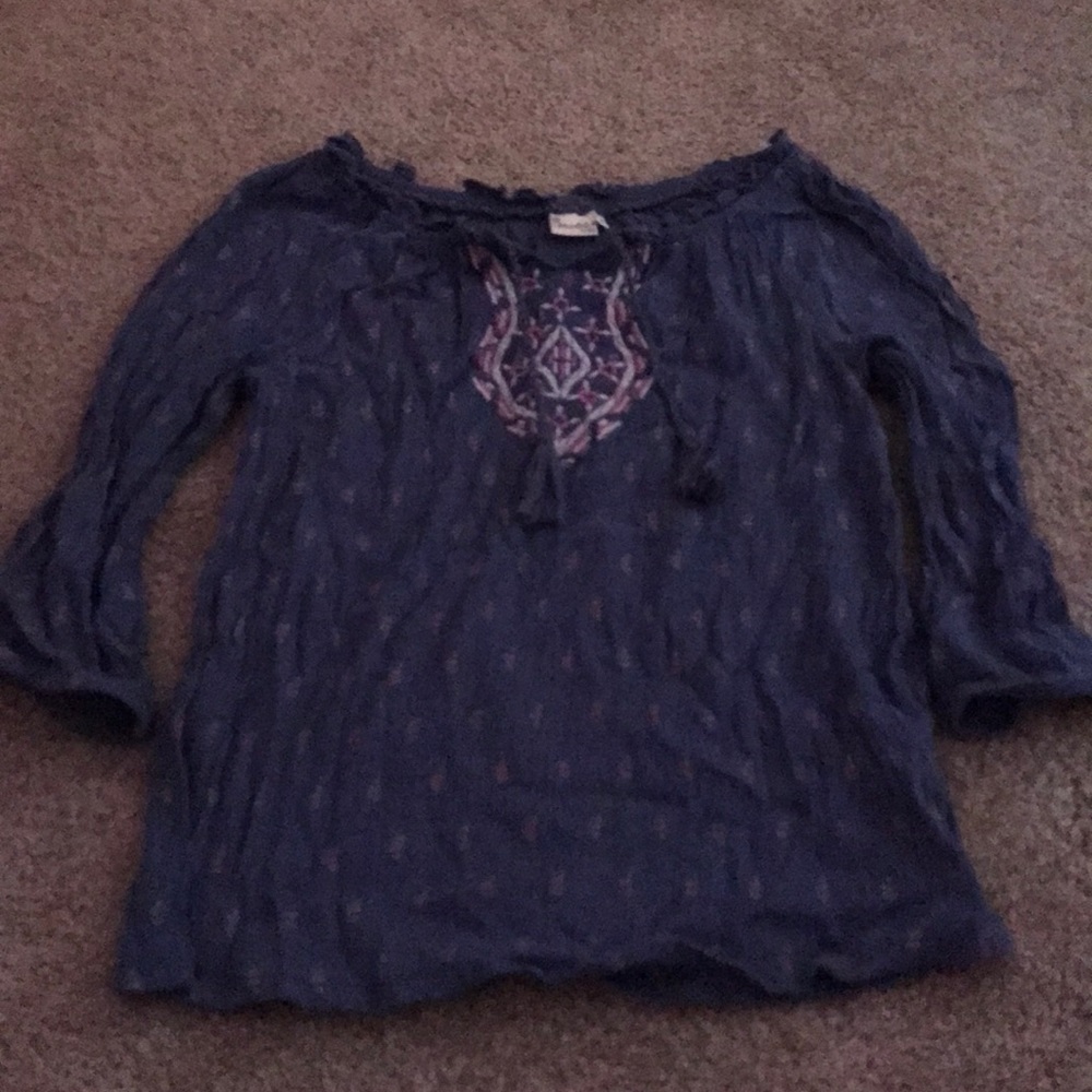 Mudd Girls Patterned Blouse